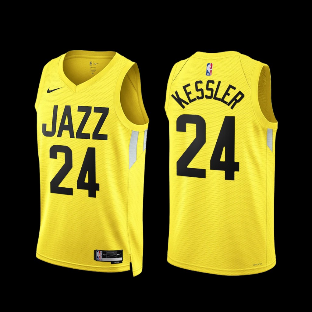 Utah Jazz Walker Kessler 2022-23 Icon Edition Jersey Yellow Utah Jazz Walker Kessler 2022-23 Icon Edition Jersey Yellow