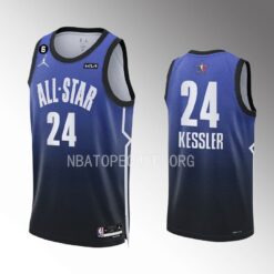 Utah Jazz Walker Kessler 2023 NBA All-Star Draft Blue Jersey