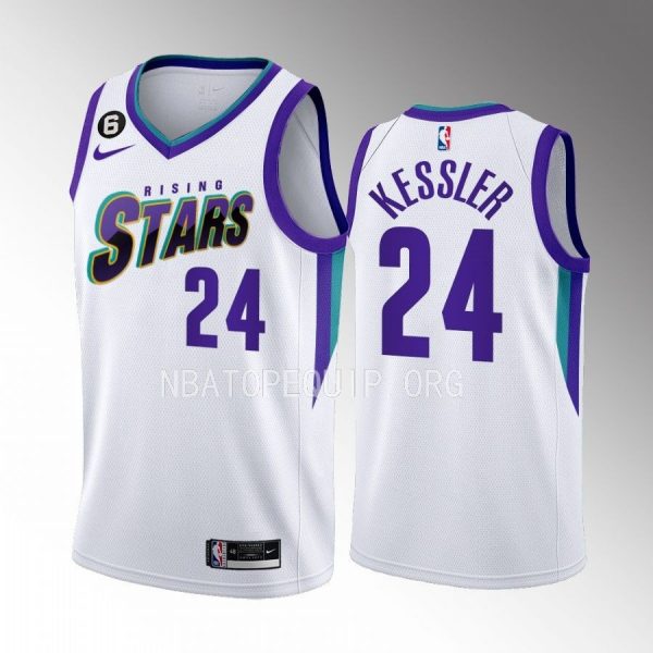 Utah Jazz Walker Kessler 2023 NBA Rising Stars White Jersey Utah Jazz Walker Kessler 2023 NBA Rising Stars White Jersey