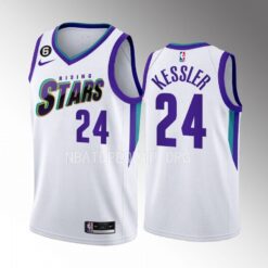 Utah Jazz Walker Kessler 2023 NBA Rising Stars White Jersey