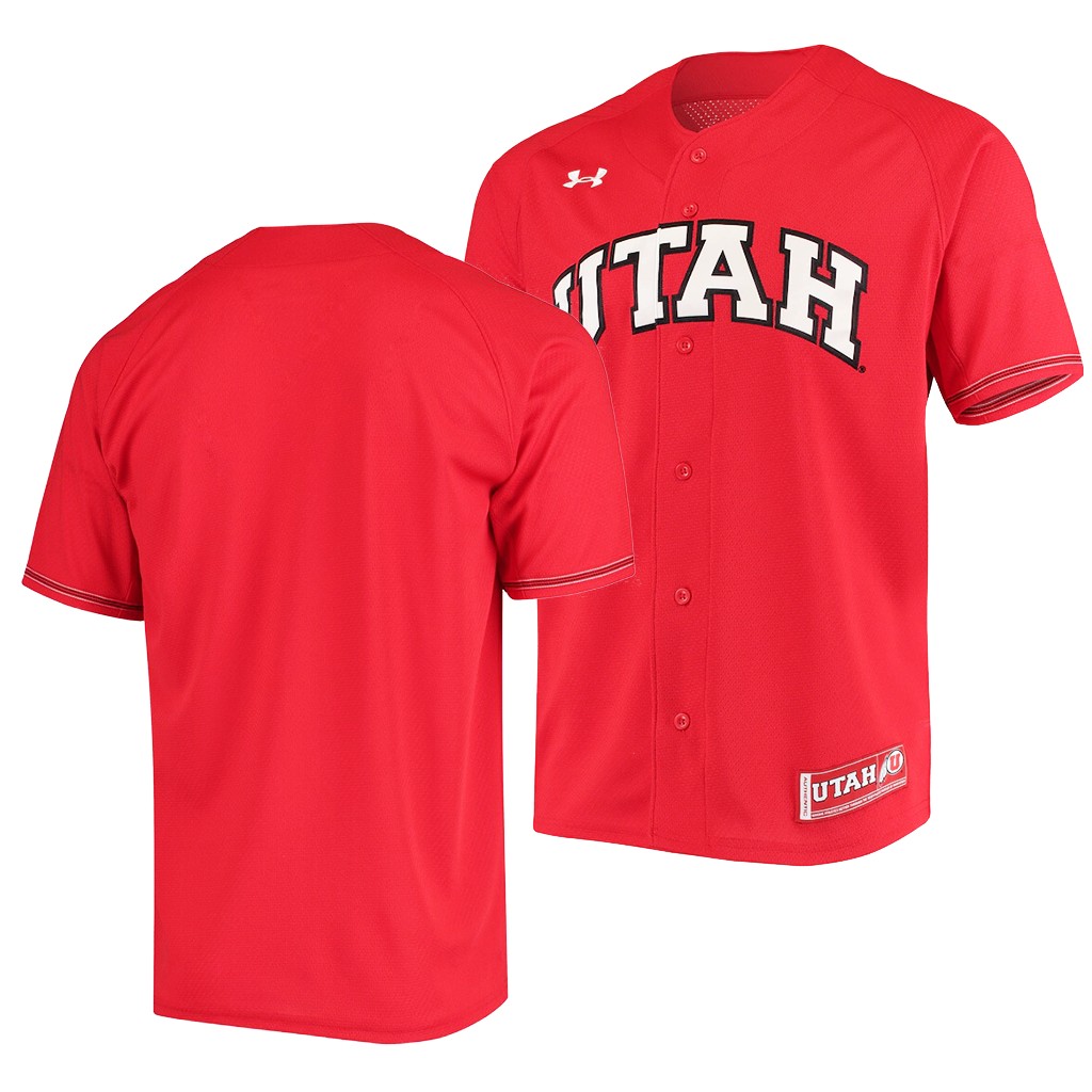 Utah Utes College Baseball Red Replica Jersey Utah Utes College Baseball Red Replica Jersey