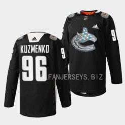 Vancouver Canucks Andrei Kuzmenko 2023 Black History Month Black Jersey