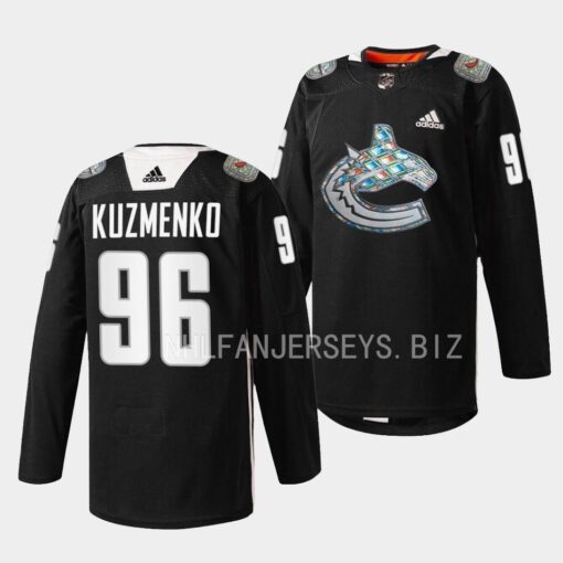 Vancouver Canucks Andrei Kuzmenko 2023 Black History Month Black Jersey
