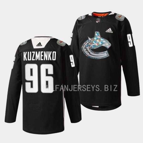 Vancouver Canucks Andrei Kuzmenko 2023 Black History Month Black Jersey Vancouver Canucks Andrei Kuzmenko 2023 Black History Month Black Jersey