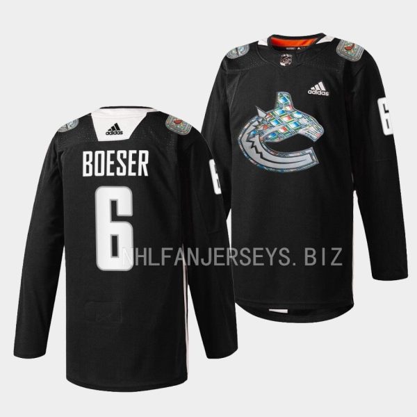 Vancouver Canucks Brock Boeser 2023 Black History Month Black Jersey Vancouver Canucks Brock Boeser 2023 Black History Month Black Jersey