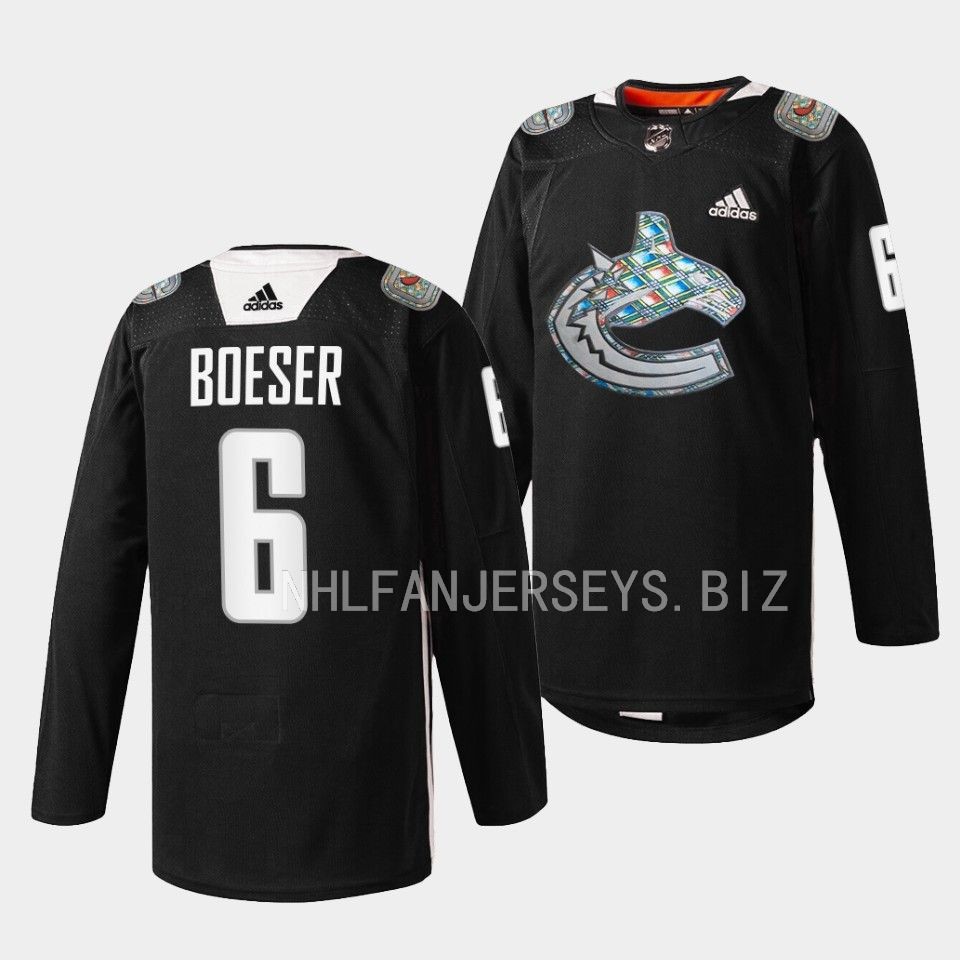Vancouver Canucks Brock Boeser 2023 Black History Month Black Jersey Vancouver Canucks Brock Boeser 2023 Black History Month Black Jersey