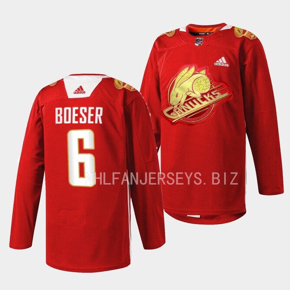 Vancouver Canucks Brock Boeser 2023 Lunar New Year Red Jersey Vancouver Canucks Brock Boeser 2023 Lunar New Year Red Jersey