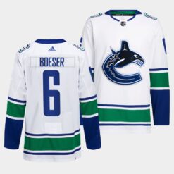 Vancouver Canucks Brock Boeser Away White Jersey