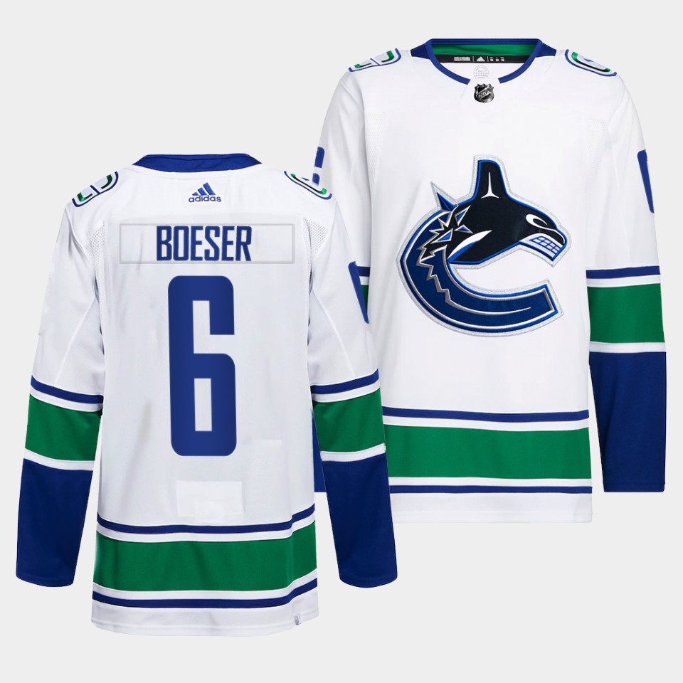 Vancouver Canucks Brock Boeser Away White Jersey Vancouver Canucks Brock Boeser Away White Jersey