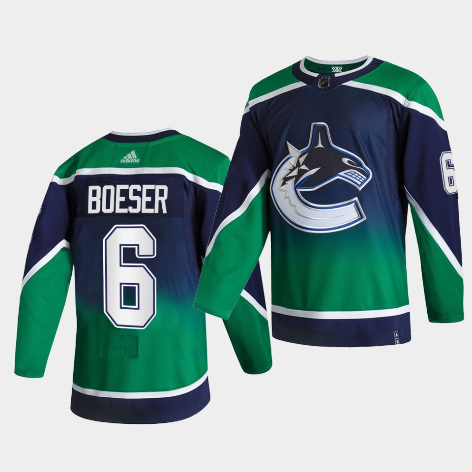 Vancouver Canucks Brock Boeser Reverse Green Special Edition Jersey Vancouver Canucks Brock Boeser Reverse Green Special Edition Jersey