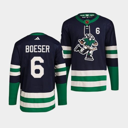 Vancouver Canucks Brock Boeser Reverse Navy Jersey