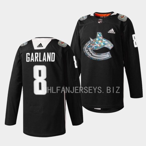 Vancouver Canucks Conor Garland 2023 Black History Month Black Jersey Vancouver Canucks Conor Garland 2023 Black History Month Black Jersey