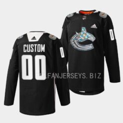 Vancouver Canucks Custom 2023 Black History Month Black Jersey