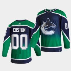 Vancouver Canucks Custom Reverse Green Special Edition Jersey