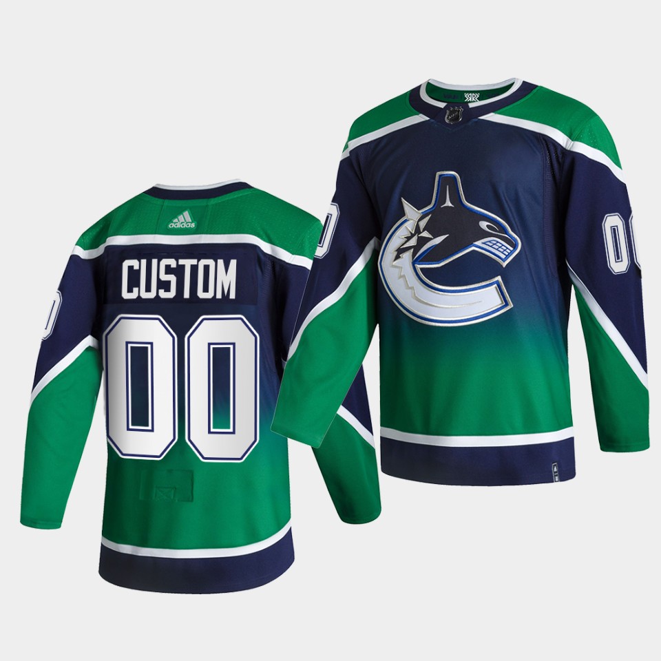 Vancouver Canucks Custom Reverse Green Special Edition Jersey Vancouver Canucks Custom Reverse Green Special Edition Jersey
