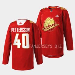 Vancouver Canucks Elias Pettersson 2023 Lunar New Year Red Jersey