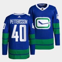 Vancouver Canucks Elias Pettersson Alternate Blue Jersey