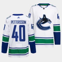 Vancouver Canucks Elias Pettersson Away White Jersey