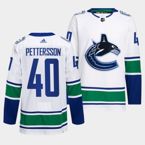 Vancouver Canucks Elias Pettersson Away White Jersey