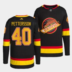 Vancouver Canucks Elias Pettersson Black Jersey