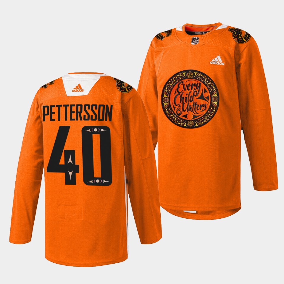 Vancouver Canucks Elias Pettersson National Day for Truth and Reconciliation Orange Jersey Vancouver Canucks Elias Pettersson National Day for Truth and Reconciliation Orange Jersey