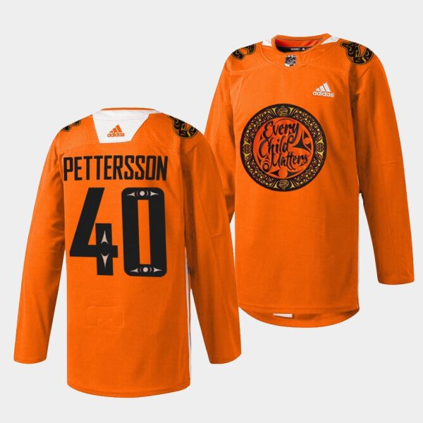 Vancouver Canucks Elias Pettersson National Day for Truth and Reconciliation Orange Jersey Vancouver Canucks Elias Pettersson National Day for Truth and Reconciliation Orange Jersey