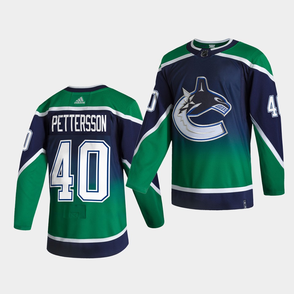 Vancouver Canucks Elias Pettersson Reverse Blue Special Edition Jersey Vancouver Canucks Elias Pettersson Reverse Blue Special Edition Jersey