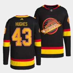 Vancouver Canucks Quinn Hughes Black Jersey