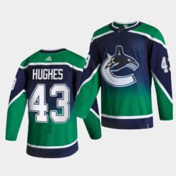 Vancouver Canucks Quinn Hughes Reverse Green Special Edition Jersey