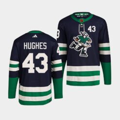 Vancouver Canucks Quinn Hughes Reverse Navy Jersey