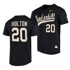 Vanderbilt Commodores Carter Holton College Baseball Jersey Black