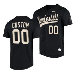 Vanderbilt Commodores Custom College Baseball Jersey Black