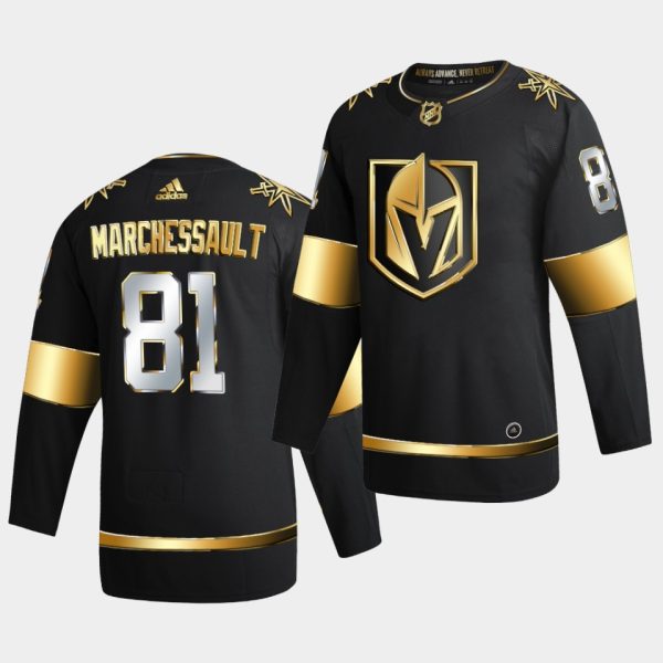 Vegas Golden Knights Jonathan Marchessault Golden Edition Limited Black Jersey Vegas Golden Knights Jonathan Marchessault Golden Edition Limited Black Jersey