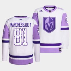 Vegas Golden Knights Jonathan Marchessault HockeyFightsCancer White Jersey