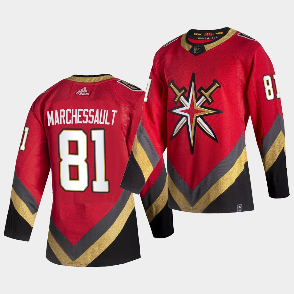 Vegas Golden Knights Jonathan Marchessault Reverse Red Jersey Vegas Golden Knights Jonathan Marchessault Reverse Red Jersey