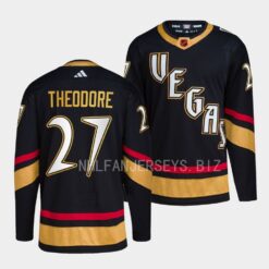 Vegas Golden Knights Shea Theodore Reverse Black Jersey