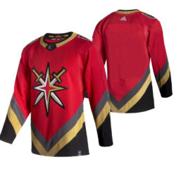 Vegas Golden Knights Team 2021 Reverse Retro Red Jersey