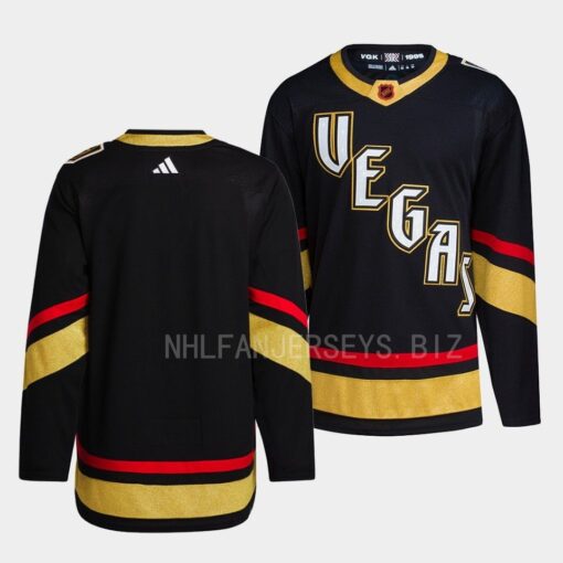Vegas Golden Knights Team 2022 Reverse Retro Black Jersey