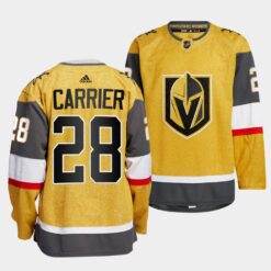 Vegas Golden Knights William Carrier 2022-23 Home Gold Jersey