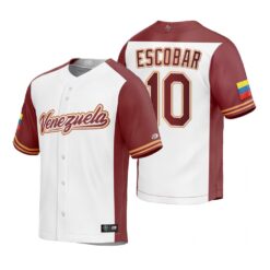 Venezuela Eduardo Escobar White Replica 2023 World Baseball Classic Jersey