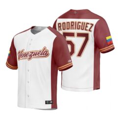 Venezuela Eduardo Rodriguez White Replica 2023 World Baseball Classic Jersey