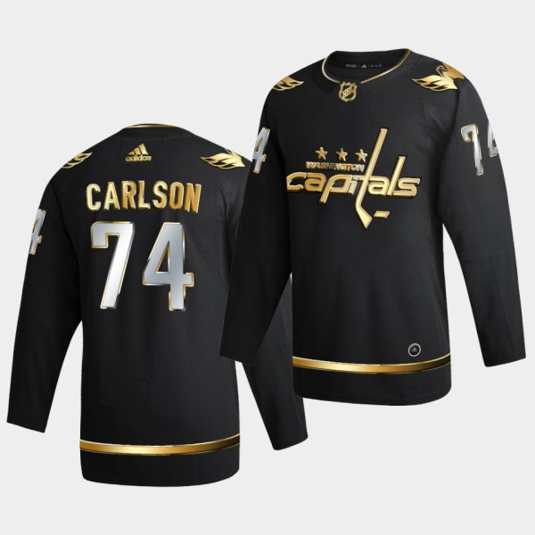 Washington Capitals John Carlson Golden Edition Limited Black Jersey Washington Capitals John Carlson Golden Edition Limited Black Jersey