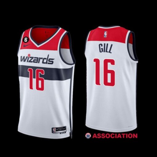 Washington Wizards Anthony Gill 2022-23 Association Edition Jersey White