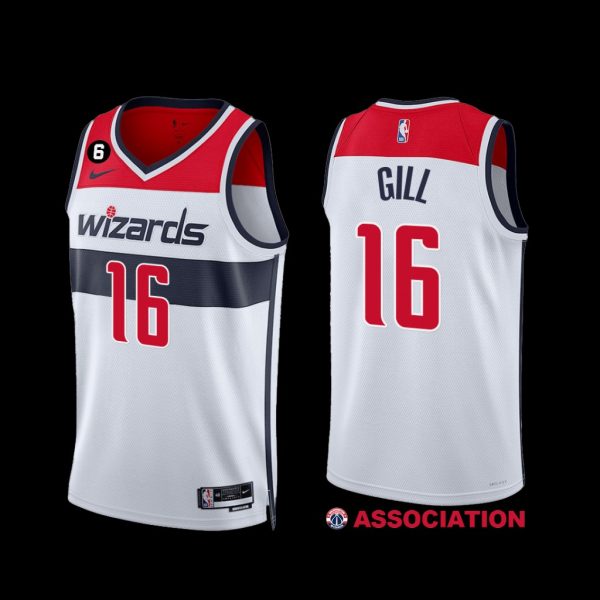 Washington Wizards Anthony Gill 2022-23 Association Edition Jersey White Washington Wizards Anthony Gill 2022-23 Association Edition Jersey White