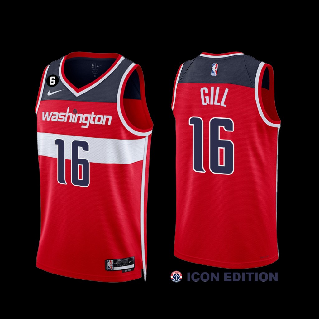 Washington Wizards Anthony Gill 2022-23 Icon Edition Jersey Red Washington Wizards Anthony Gill 2022-23 Icon Edition Jersey Red