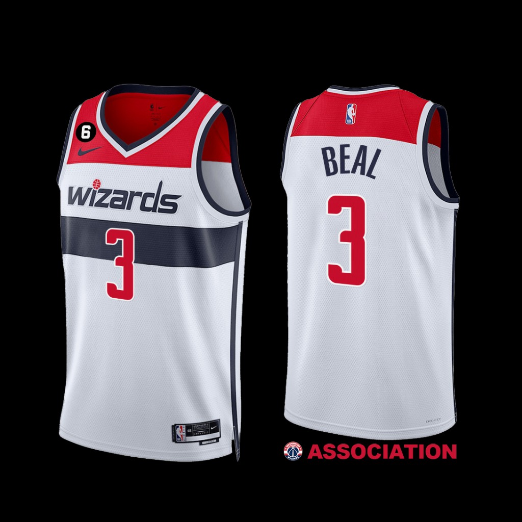 Washington Wizards Bradley Beal 2022-23 Association Edition Jersey White Washington Wizards Bradley Beal 2022-23 Association Edition Jersey White