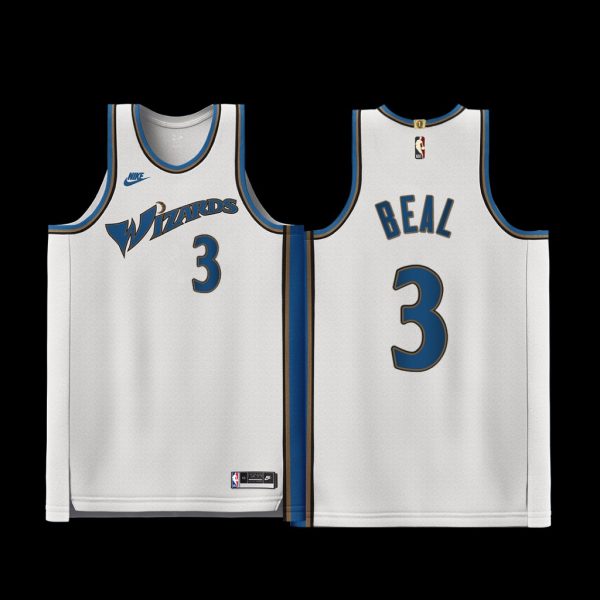 Washington Wizards Bradley Beal 2022-23 Classic Edition Jersey White Washington Wizards Bradley Beal 2022-23 Classic Edition Jersey White