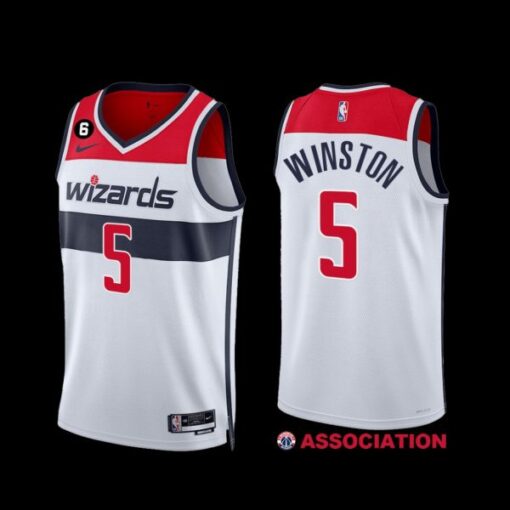 Washington Wizards Cassius Winston 2022-23 Association Edition Jersey White