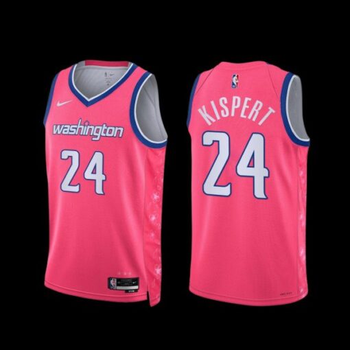 Washington Wizards Corey Kispert 2022-23 City Edition Cherry Blossom Jersey Pink