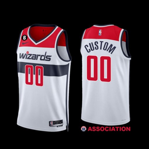 Washington Wizards Custom 2022-23 Association Edition Jersey White